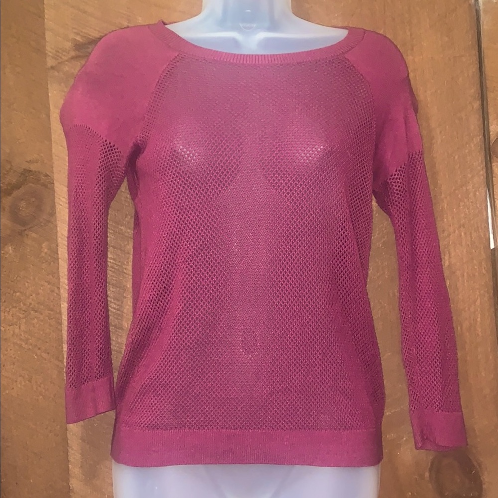 Cute fishnet Express sweater